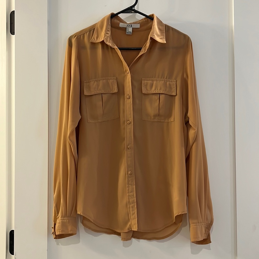 Nude Forever 21 button down